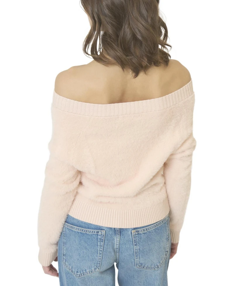 Central Park West Women's Roman Eyelash Off Shoulder