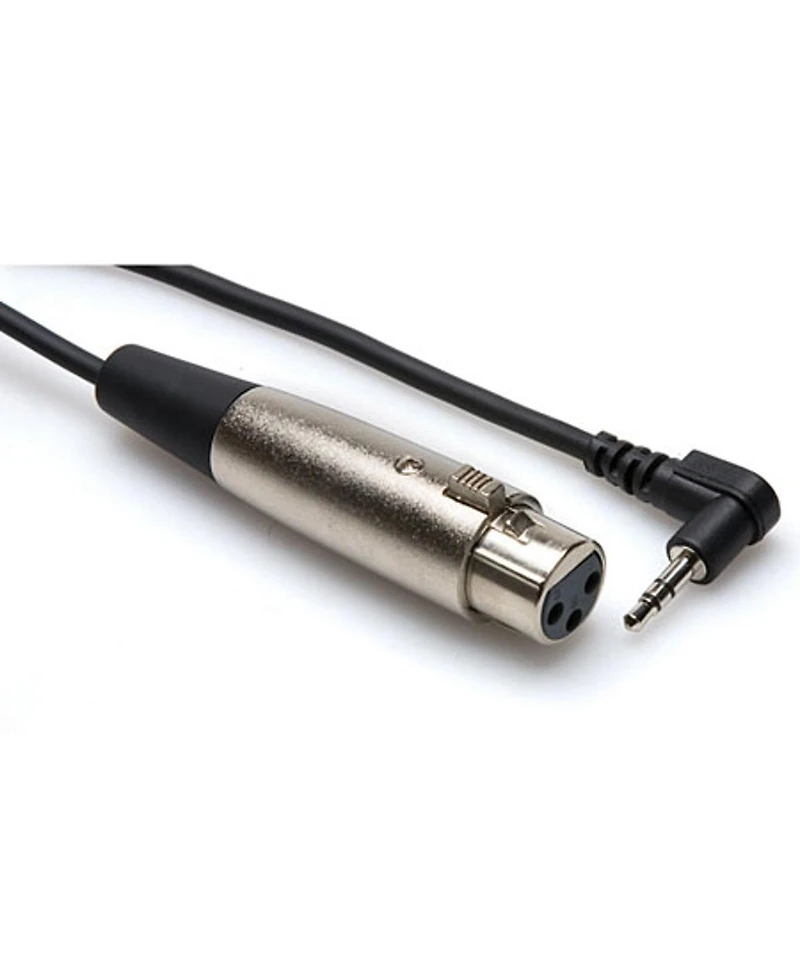 Hosa Technology 2' XLR3F to Right Angle 3.5mm Trs Microphone Cable