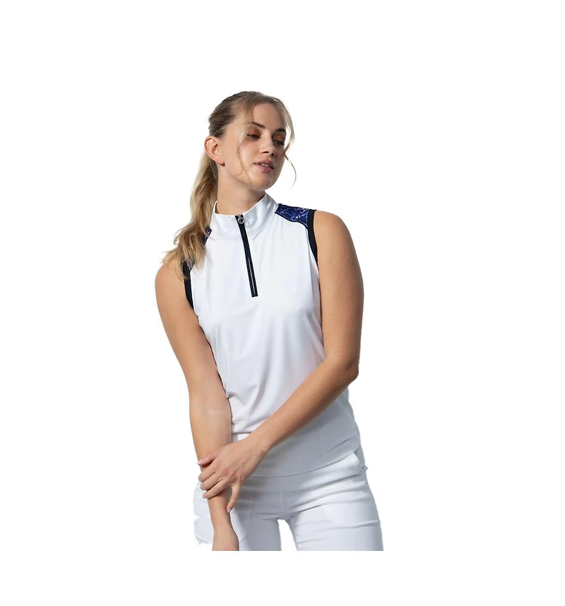 Daily Sports Women's Andria 1/2 Zip Sleeveless Golf Polo