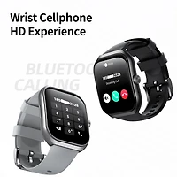 Sugift Smart Watch with 2.1" Hd Touchscreen, Bluetooth Calling, Wellness Tracking, Bonus Leather Strap Included