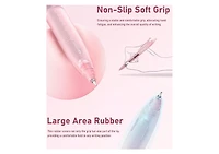 Htutwoo 14 Packs Pastel Gel Ink Pen Set, Cute Retractable 0.5mm Fine Point Pen, Note Taking Aesthetic Pens, 12 Packs Black Ink Pens With 2Pack Highlig