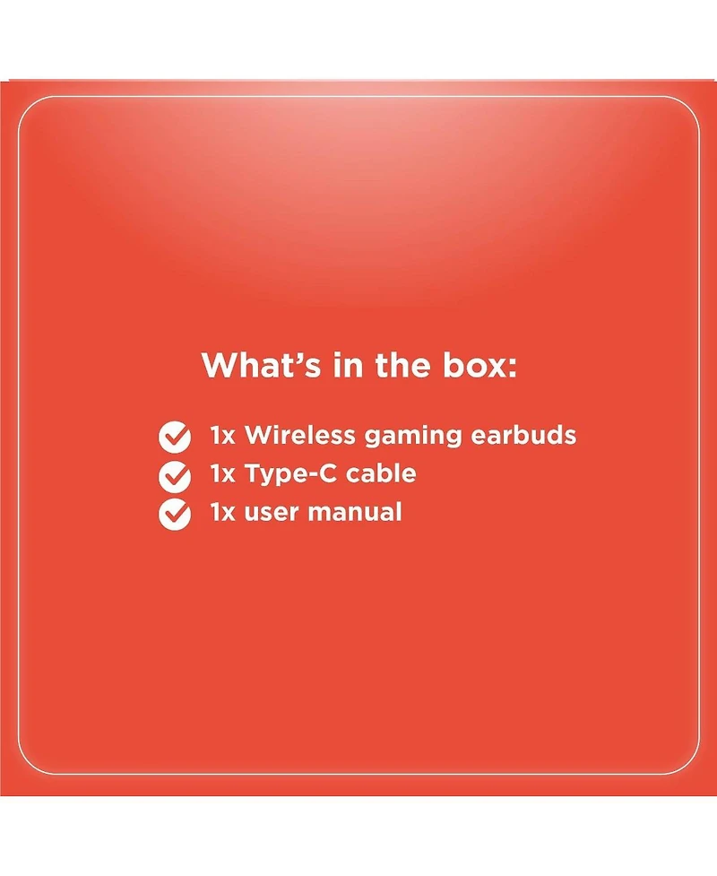 RadioShack Wireless Gaming Earbuds with Noise Cancelation and Rgb Led Lights With 22 Hour Playtime 3304453 White
