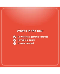 RadioShack Wireless Gaming Earbuds with Noise Cancelation and Rgb Led Lights With 22 Hour Playtime 3304453 White