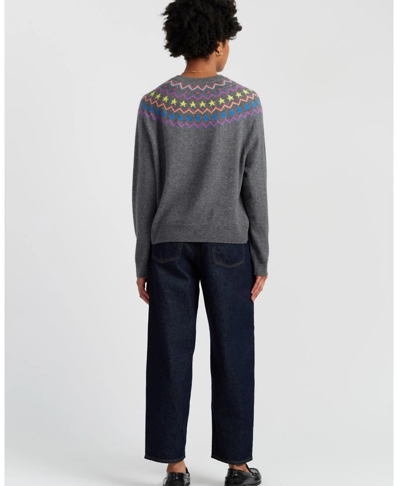 Chinti & Parker Women's Wool Cashmere Star Yoke Sweater