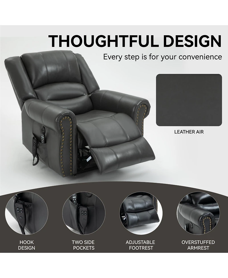Clihome Power Lift Chair with Massage Function Heating System and Remote Control