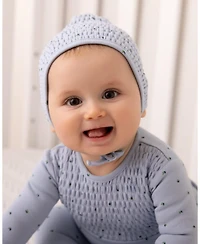 MeMoi 2 Piece Baby Boys "Blueberries" 100% Cotton Smocked Footie Set