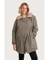 Nom Maternity Scottie Before & After Coat