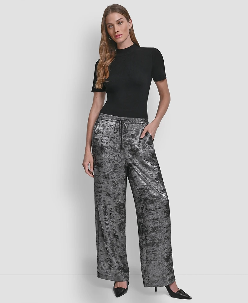 Dkny Women's Textured Pull-On Pants