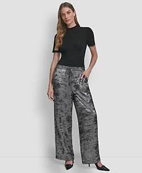 Dkny Women's Textured Pull-On Pants