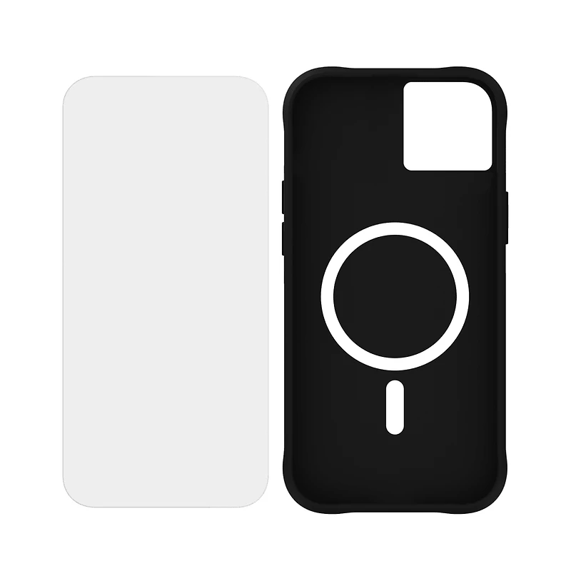 Case-Mate Protection Pack Tough Case and Glass Screen Protector for Apple iPhone 15 Plus-Clear