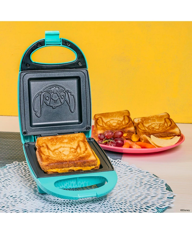 Uncanny Brands Disney Stitch Single Sandwich Maker - Small Kitchen Appliance