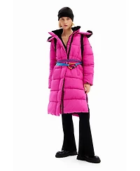 Desigual Women's Padded belted coat