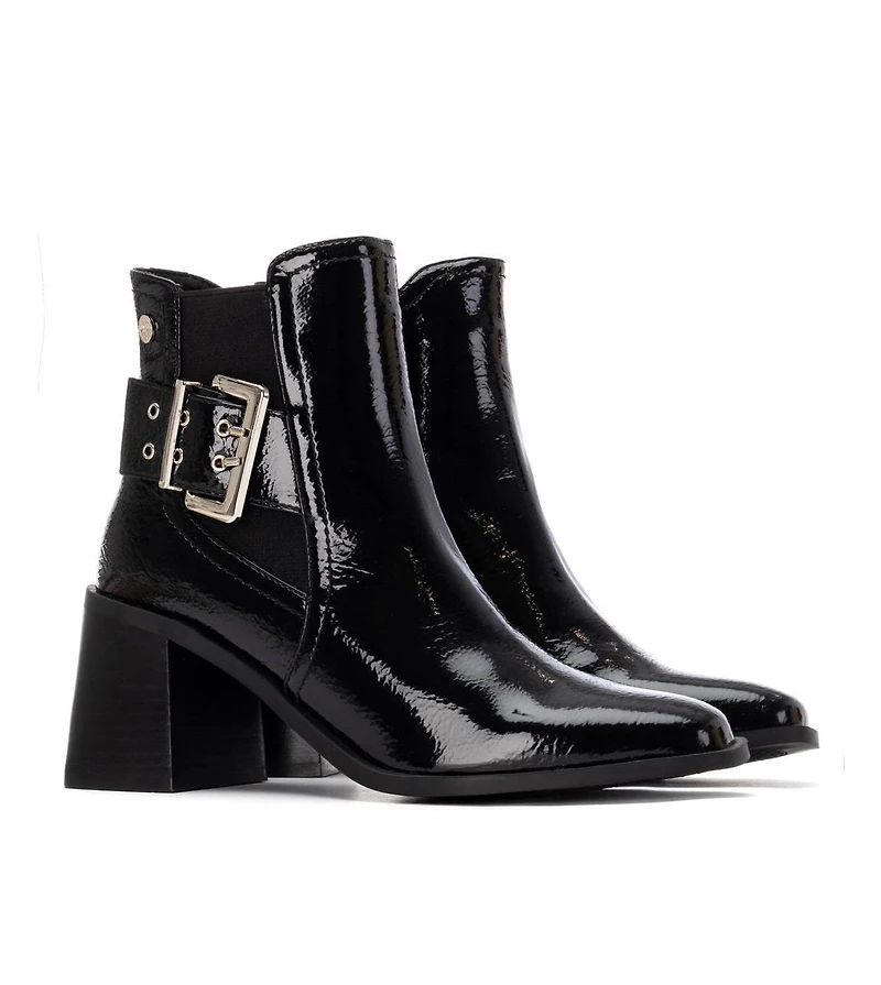 Xti Women's Heeled Patent Leather Chelsea Booties By Xti