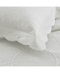 MarCielo 3 Pcs 100% Cotton Oversized Bedspread Set Lightweight Quilt Set Tx