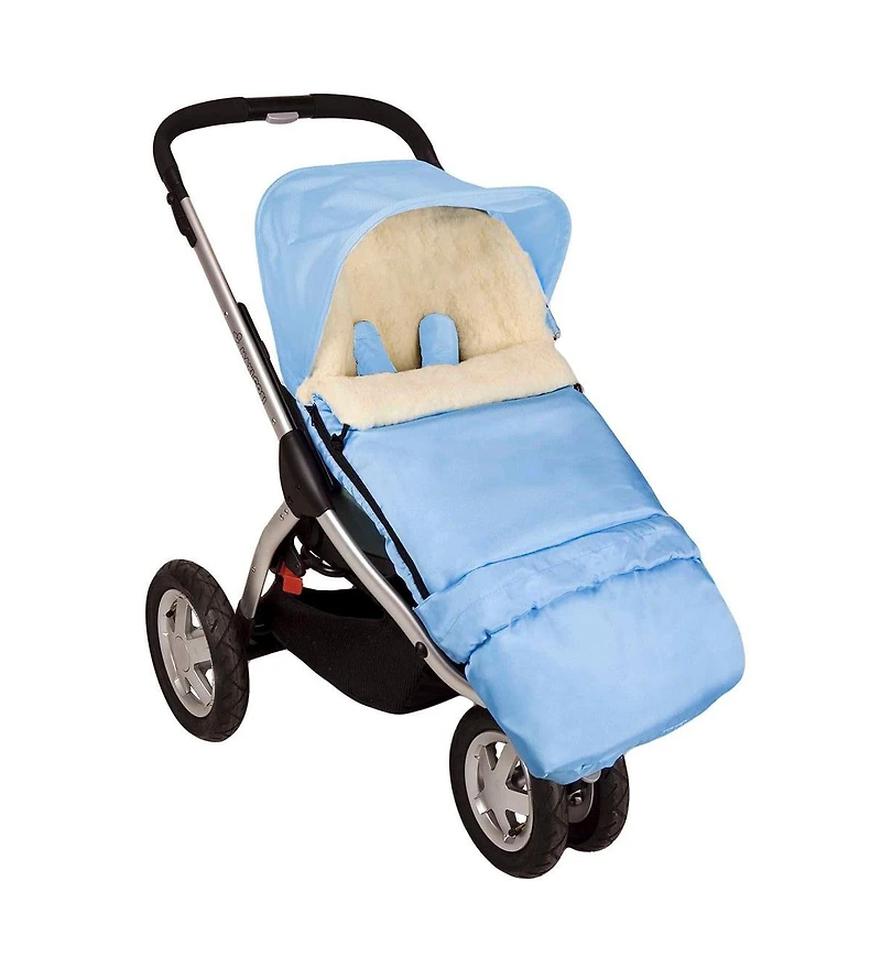 Cover Baby Baby Cover 0-3 Years Scandinavian Organic Wool Adjustable Footmuff in Black Graphite