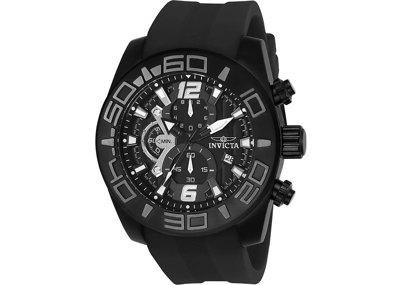 Invicta Men's 24163 Pro Diver Quartz Multifunction Black Dial Watch