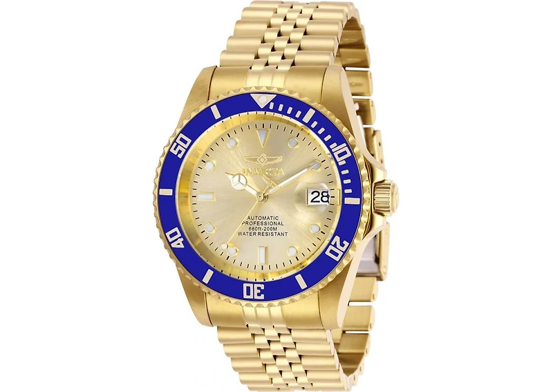 Invicta Men's Pro Diver Automatic 3 Hand Champagne Dial Watch