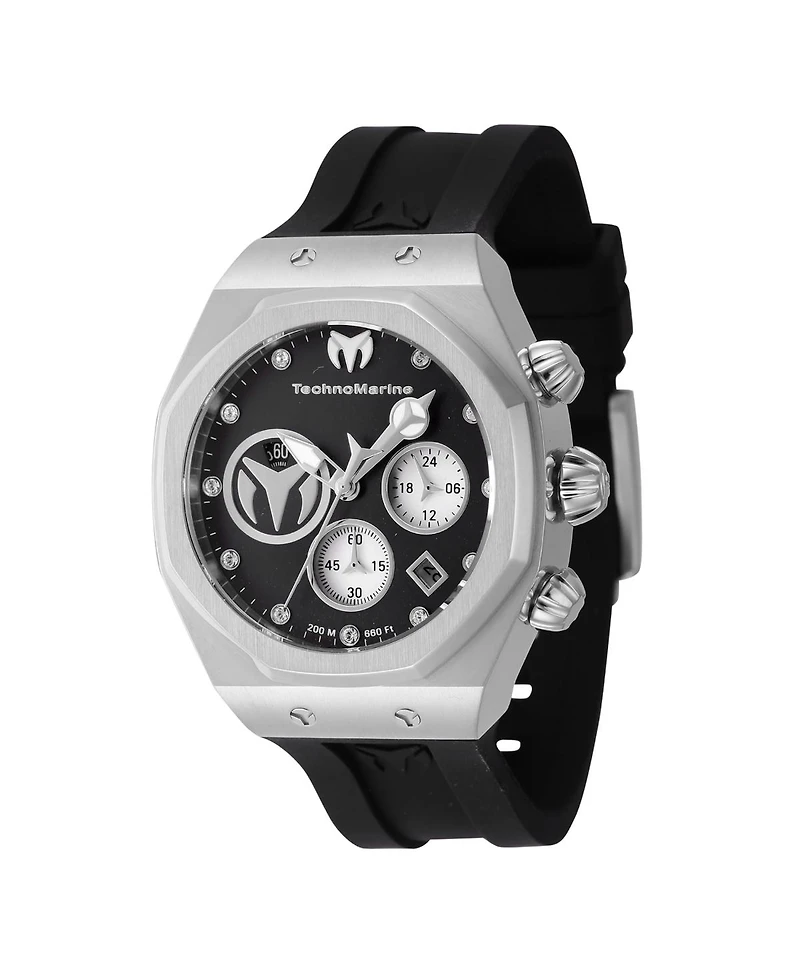 Invicta Women's Tm-523004 Technomarine Reef Quartz Chronograph Silver, Black Dial Watch