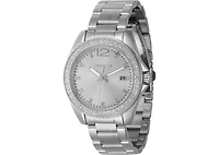 Invicta Women's 44839 Angel Quartz 3 Hand Silver Dial Watch
