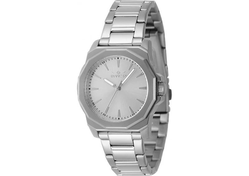Invicta Women's 47337 Speedway Quartz 3 Hand Silver Dial Watch