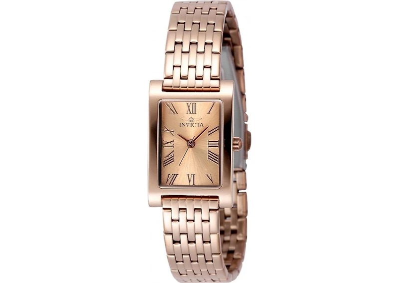 Invicta Women's 48145 Angel Quartz 3 Hand Rose Gold Dial Watch