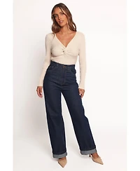 Petal and Pup Women's Demi Twist Detail Knit Top - Cream