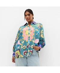 City Chic Plus Mystic Placement Shirt