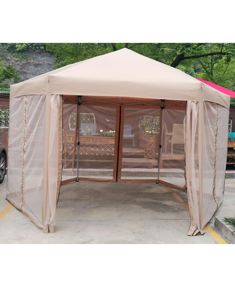 Streamdale Furniture 13 Ft. W X 13 Ft. D X 9.2FT Pop-Up Gazebo Tent Outdoor Canopy