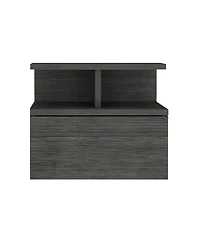 Streamdale Furniture Nightstand Floating Flopini, Bedroom, Smokey Oak