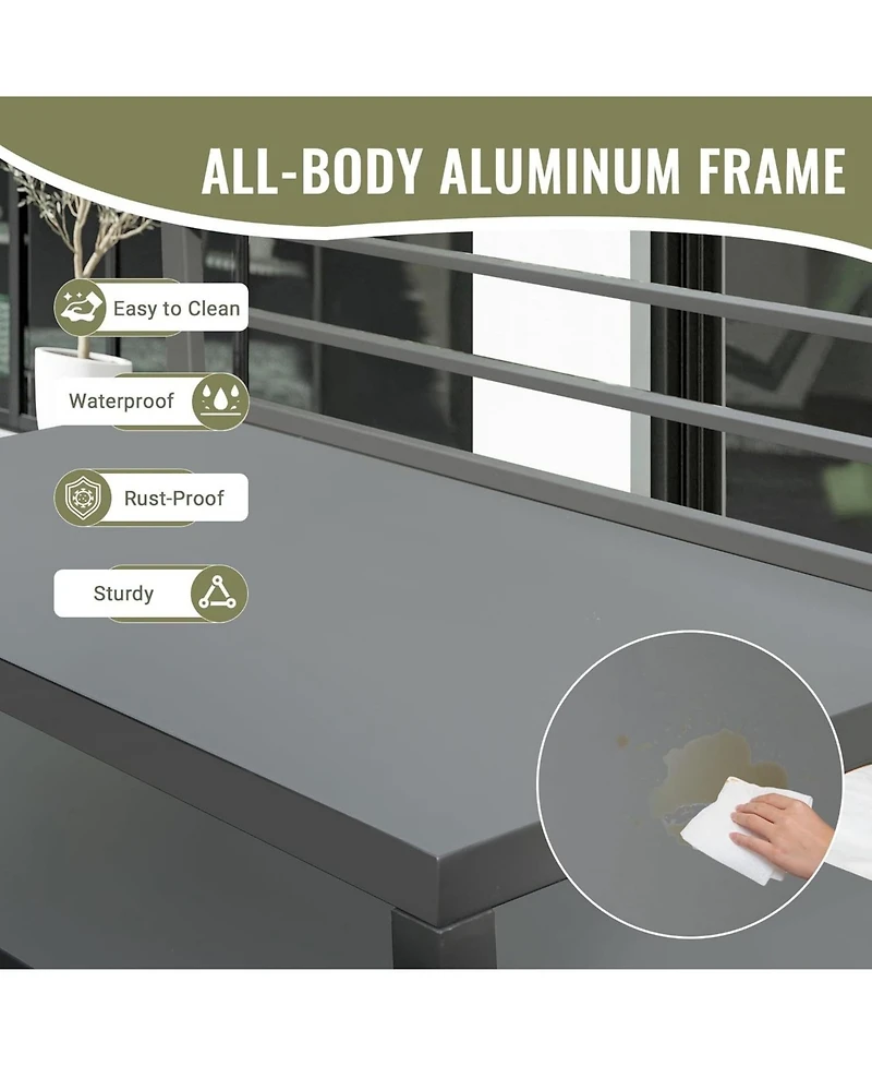 Streamdale Furniture Powder-Coated Aluminum Outdoor Kitchen Style, Durability, Protection