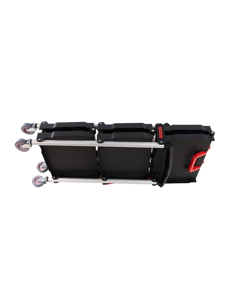 Streamdale Furniture 3-Tier Foldable Service Cart Portable, Effortless, and Versatile