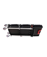 Streamdale Furniture 3-Tier Foldable Service Cart Portable, Effortless, and Versatile