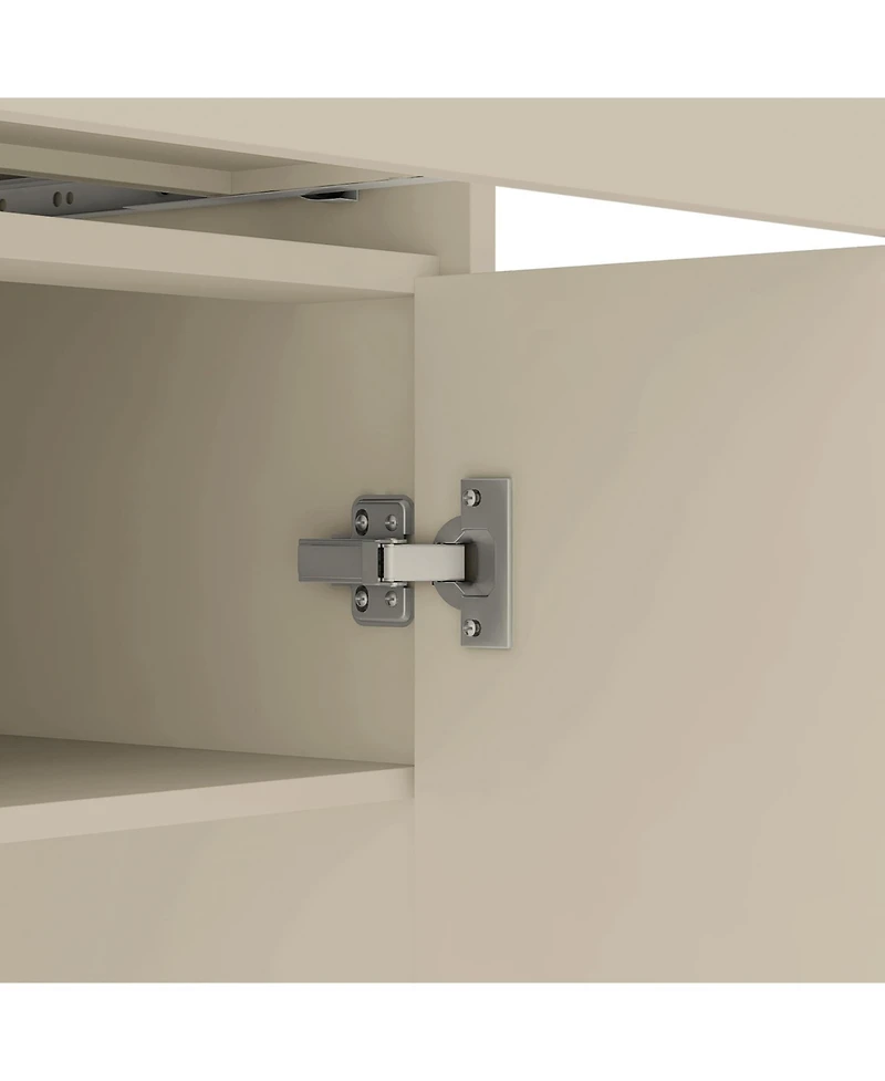 Streamdale Furniture Modern Led Accent Cabinet with Drawer