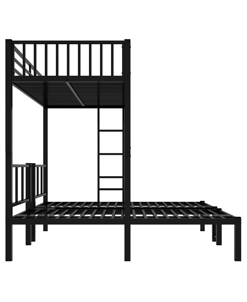 Streamdale Furniture Triple Twin Bunk Bed - Black