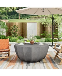 Streamdale Furniture Modern Outdoor Waterproof Coffee Table - Grey