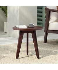 Streamdale Funky Mod Acacia End Table