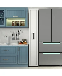 Streamdale Furniture Slim Rolling Storage Cart with Spice Rack