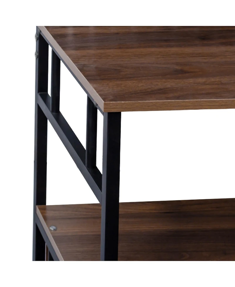 Streamdale Furniture Kitchen Bakers Rack with Door & Storage Shelf