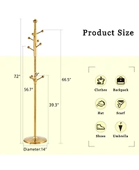 Streamdale Stainless Steel Coat Rack - Wood Bracket, 72" Raised Design (Silver Opt.)