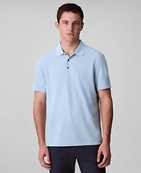 Calvin Klein Men's Short Sleeve Stretch Jacquard Polo Shirt