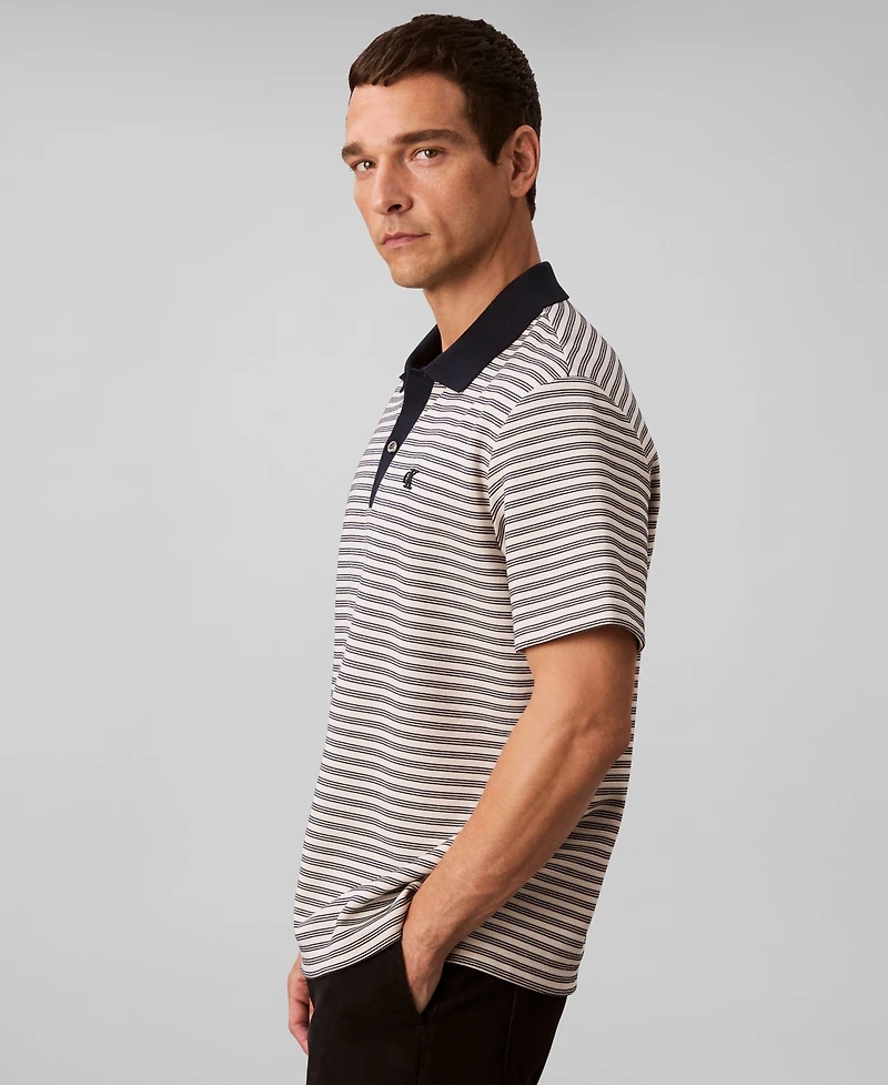 Calvin Klein Men's Ottoman Stripe Polo Shirt