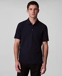 Calvin Klein Men's Short Sleeve Stretch Jacquard Polo Shirt