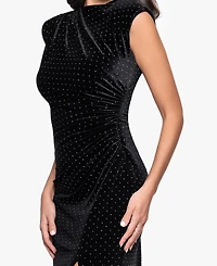 Betsy & Adam Petite Mock Neck Dress