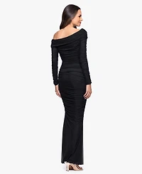 Betsy & Adam Petite Asymmetrical Dress