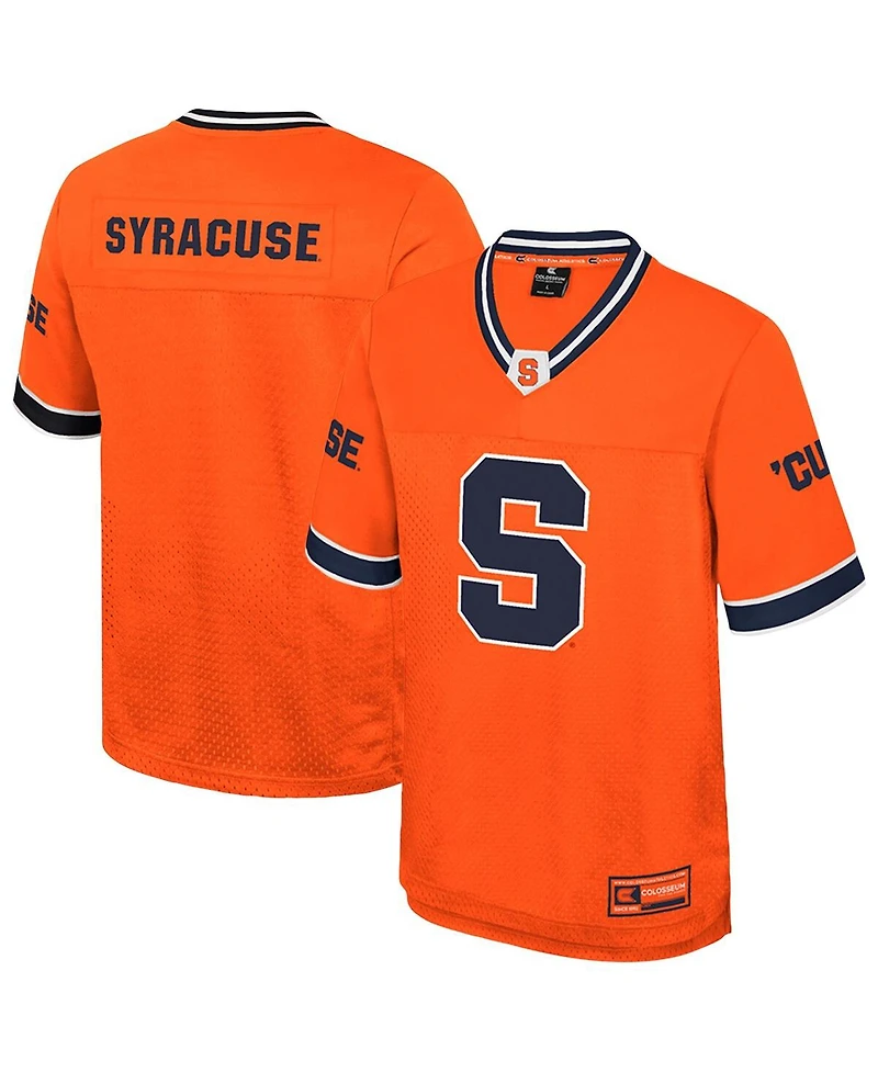 Colosseum Men's Orange Syracuse Nothing But The Hits Football Jersey