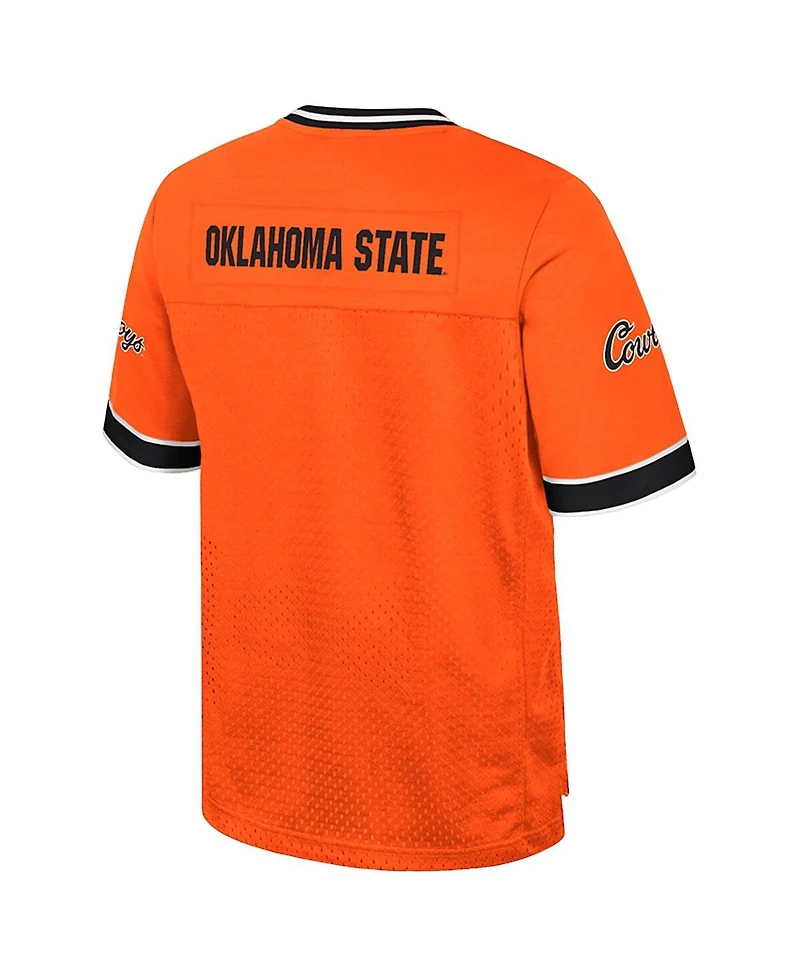 Colosseum Men's Orange Oklahoma State Cowboys Nothing But The Hits Football Jersey
