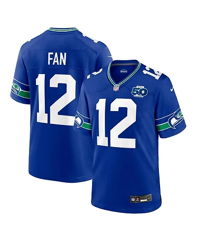 Nike Men's 12 Fan Royal Seattle Seahawks Alternate 2 50th Season Game Jersey