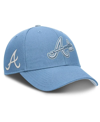 Nike Men's Light Blue Atlanta Braves Rise Dri-Fit Adjustable Hat
