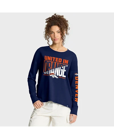 Fanatics Women's Navy Denver Broncos Hometown Legacy Long Sleeve T-Shirt