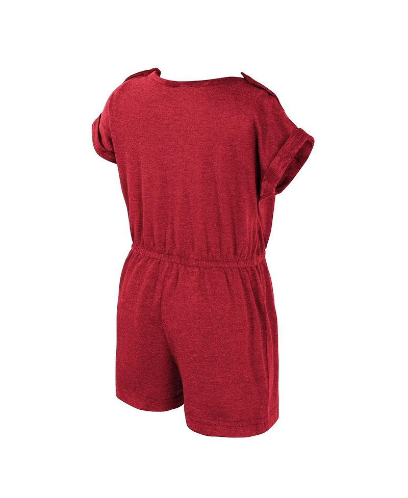 Colosseum Girls Toddler Crimson Oklahoma Sooners Cinder Romper